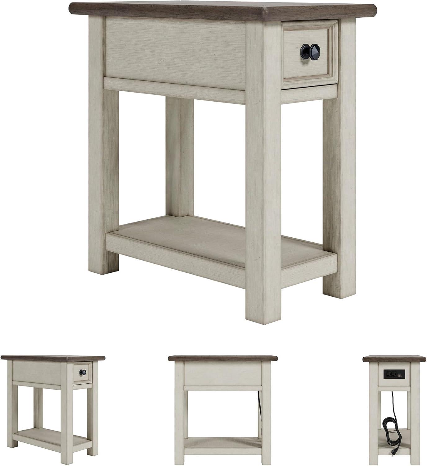 Signature Design by Ashley Casual Bolanburg Chairside End Table, Two-tone