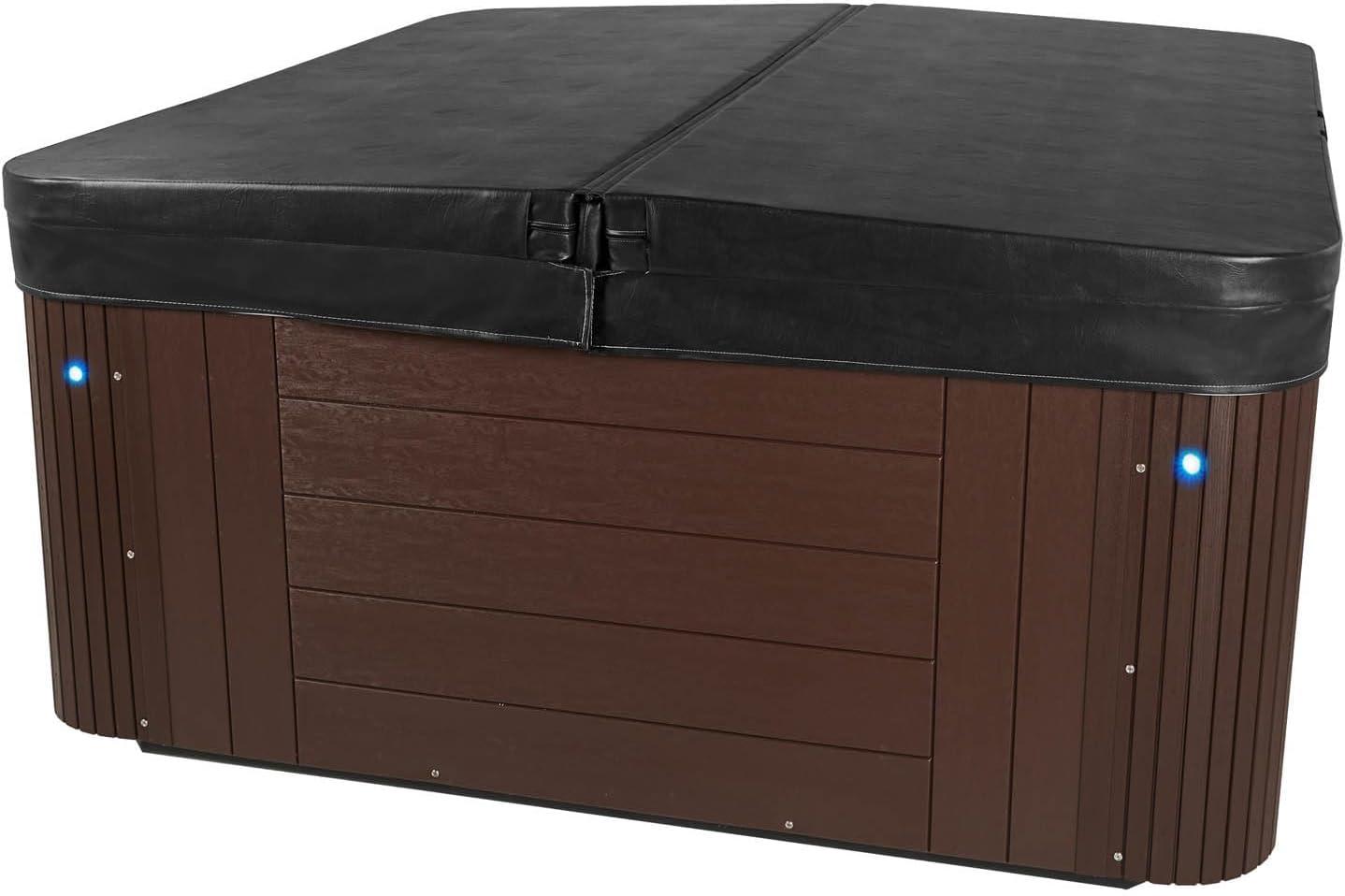 Grand Banks 5-Person 81-Jet Acrylic Lounger Hot Tub Spa, Stainless Steel Heater and Ozonator, Multi Color LED Lighting, Insulated Cover Included