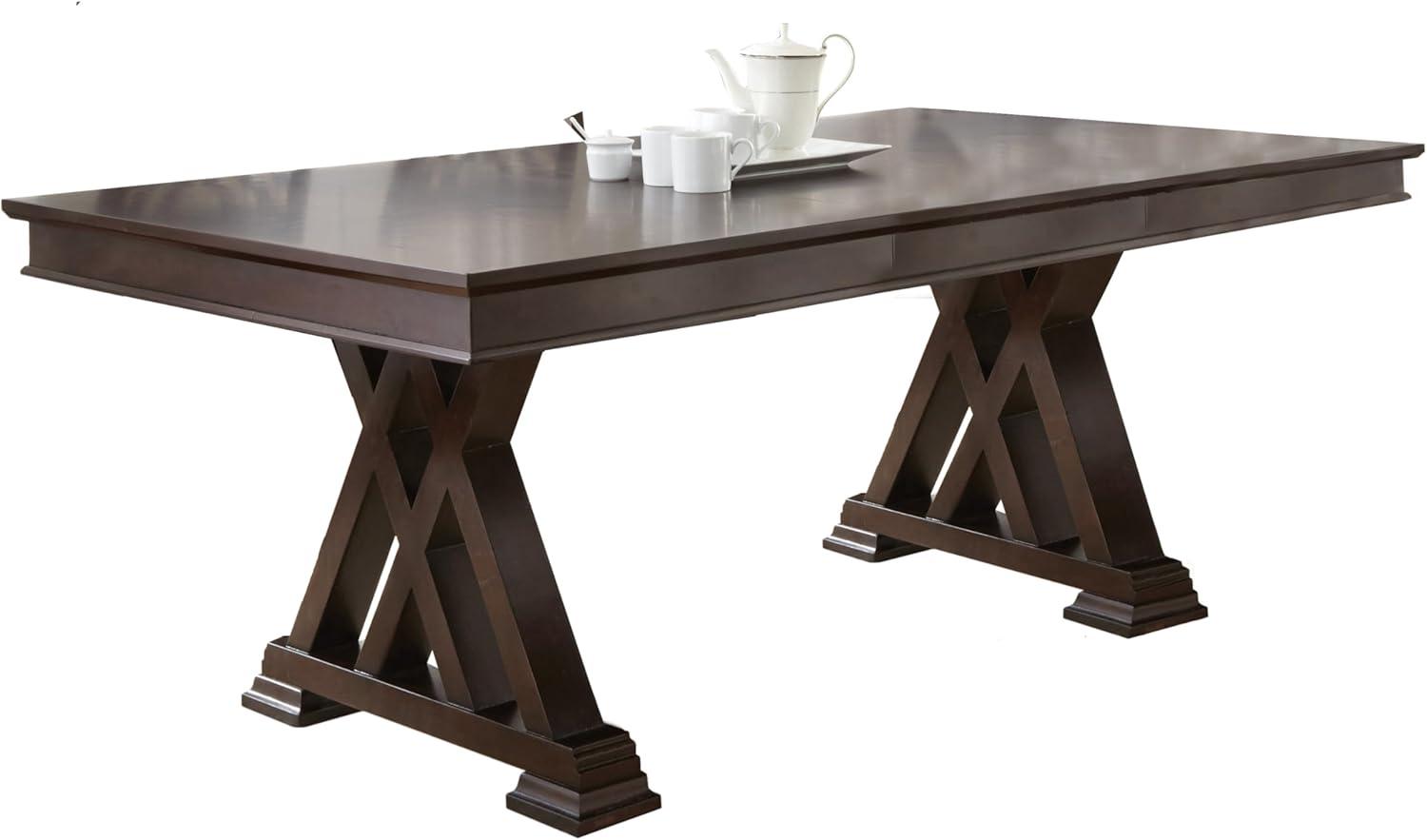 Adrian Espresso Extendable Wood Dining Table