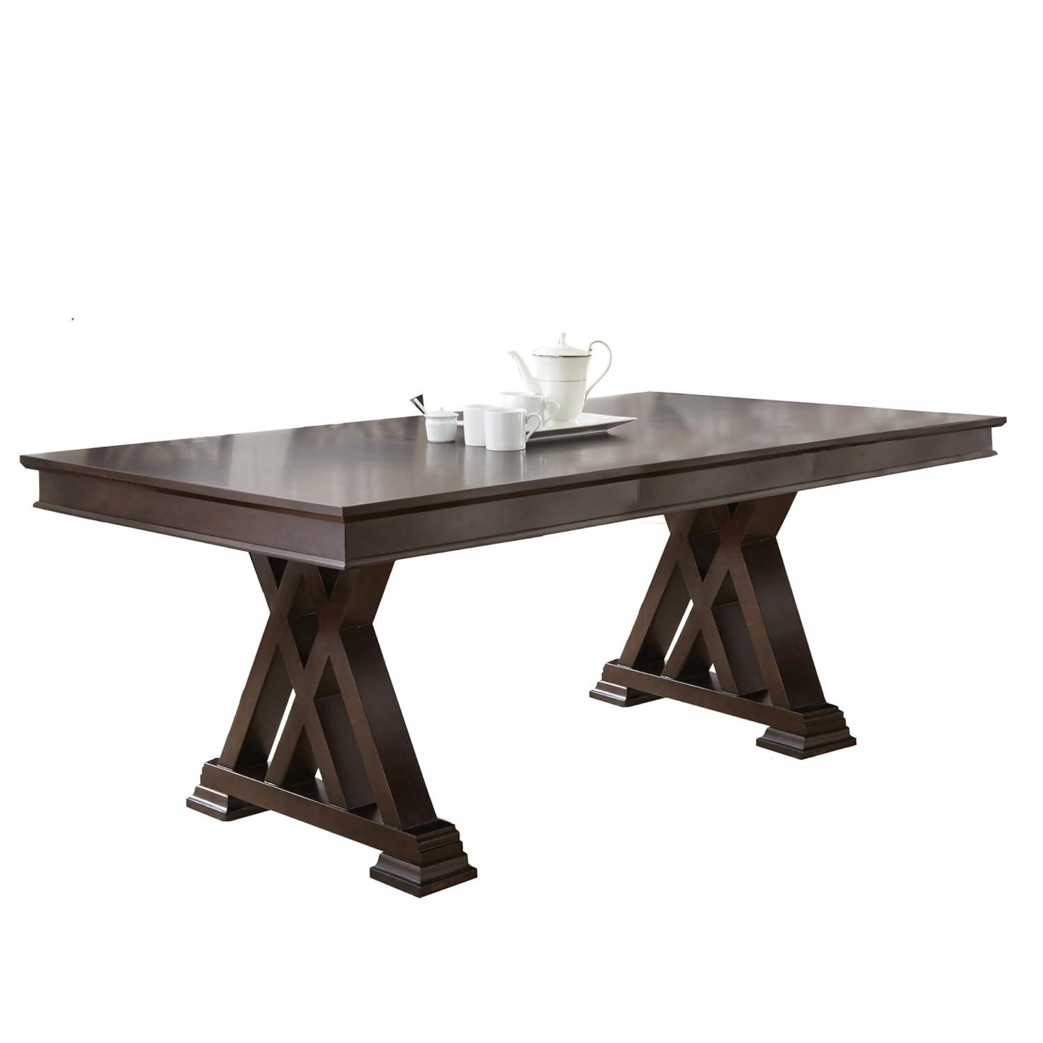 Hildi Extendable Dining Table Espresso - Steve Silver Co.