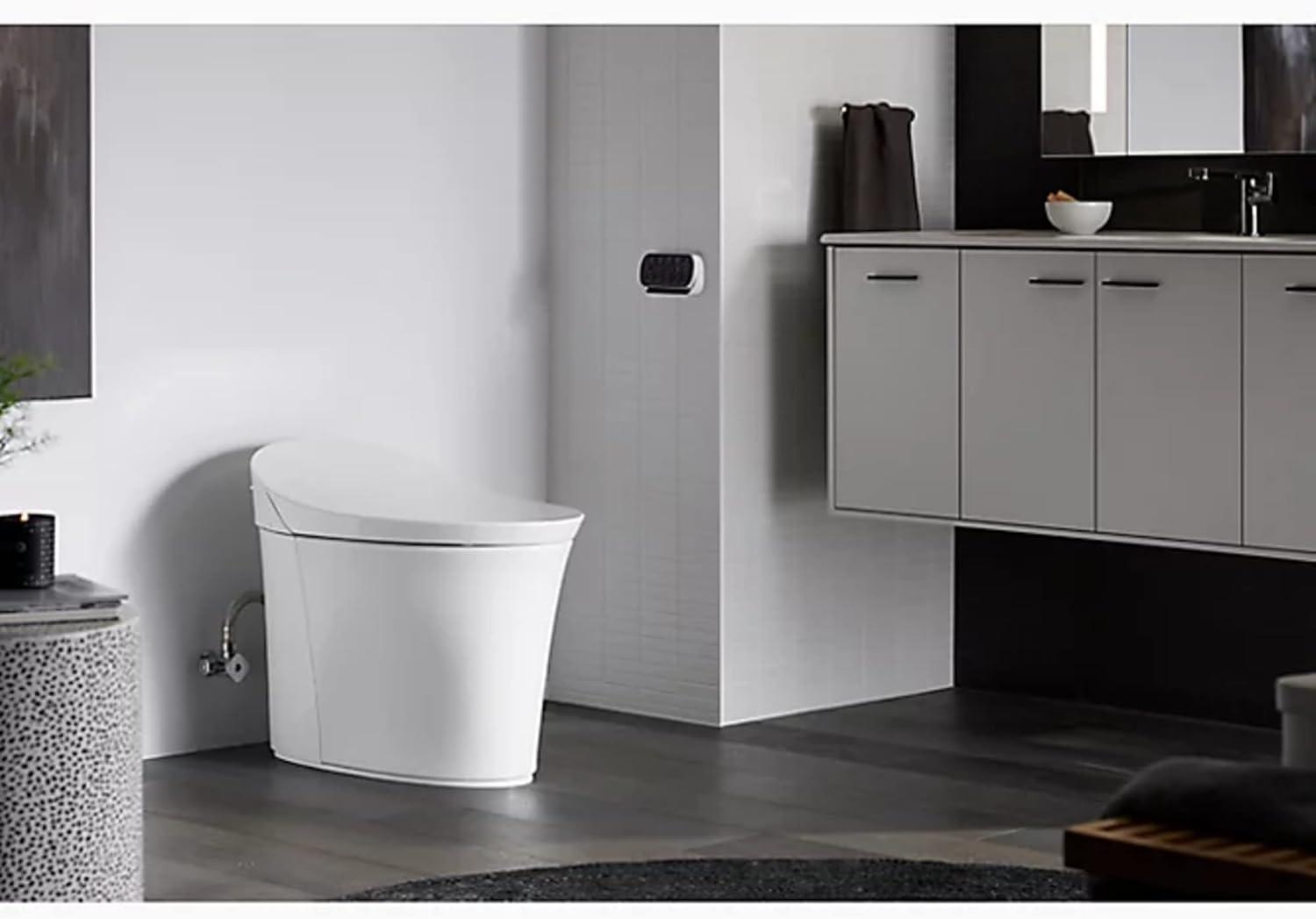 Veil Comfort Height Intelligent Skirted One-Piece Elongated Dual-Flush Toilet