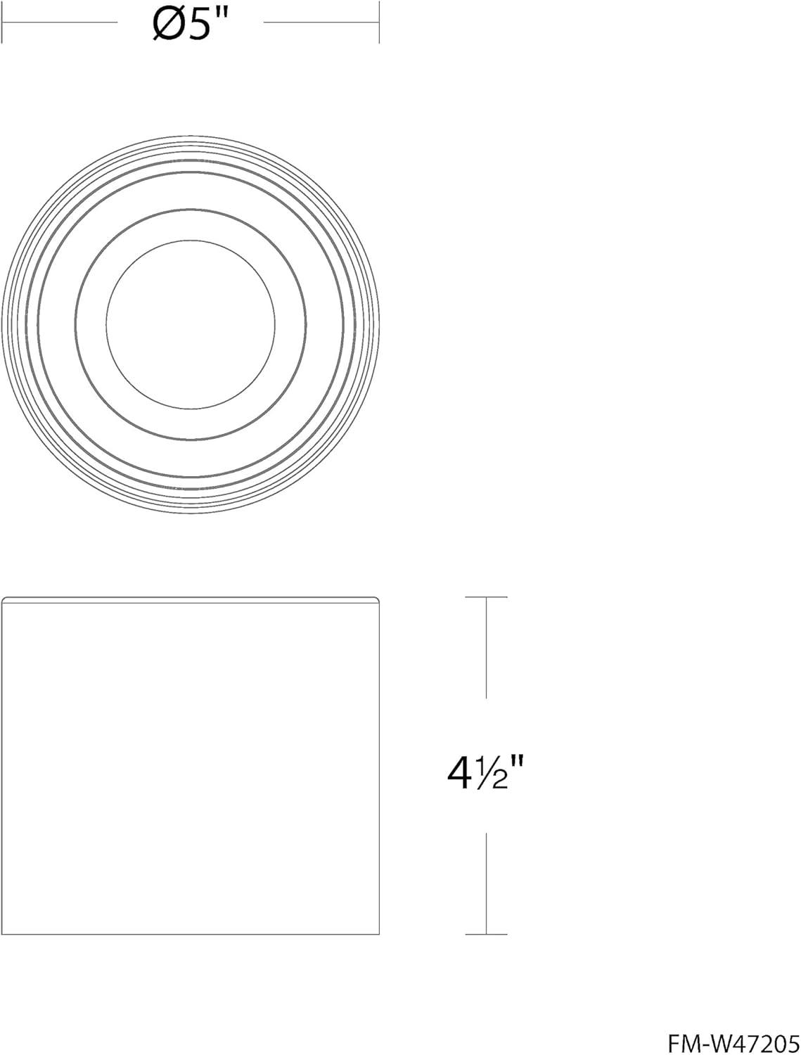 Downtown Glass LED Flush Mount