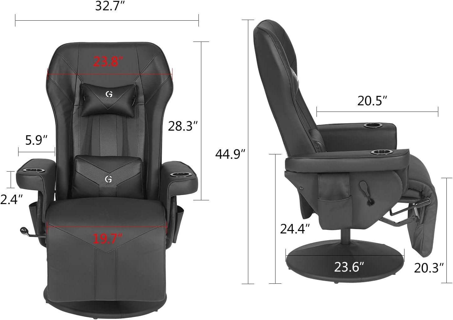 Queen Throne Video Gaming Chair Ergonomic Recliner Racing Chair, High Back Swivel Chair with Footrest and Adjustable Backrest, Lumbar Support, Headrest and Cupholders, Pink White