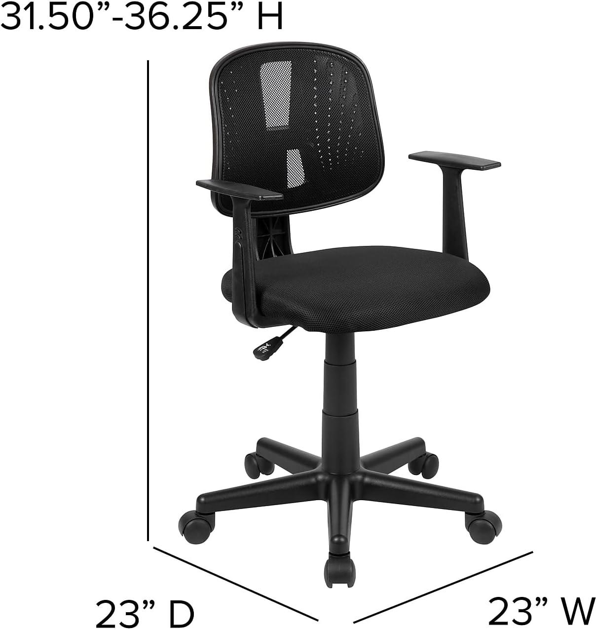 Flash Furniture Meridian Mid-Back Swivel Mesh Task Office Chair with Pivot Back