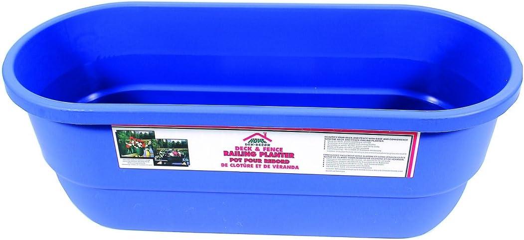 HOME DEK DEKOR DUAL-BLUE Dual Rail Planter