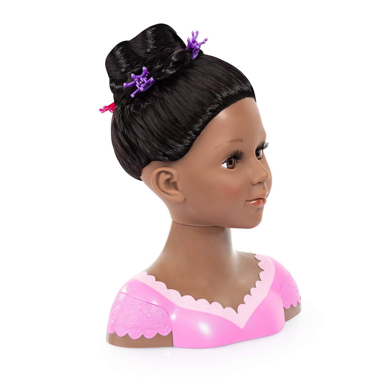 Charlene Super Model Deep Tan American Doll Head with make-up