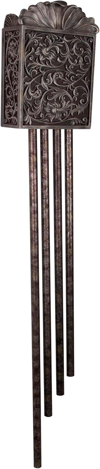 Craftmade Westminster Carved Long Chime in Hand Painted Renaissance Crackle - Silver