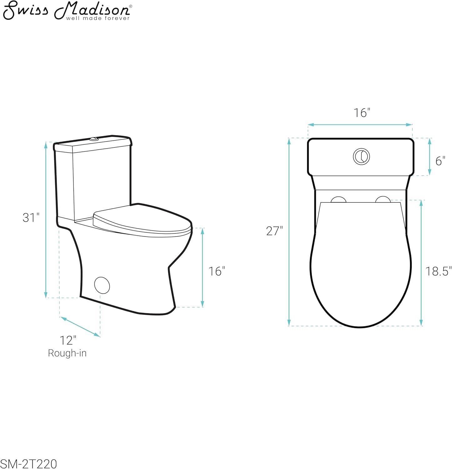 Caché Two-Piece Elongated Toilet Dual-Flush 1.1/1.6 gpf