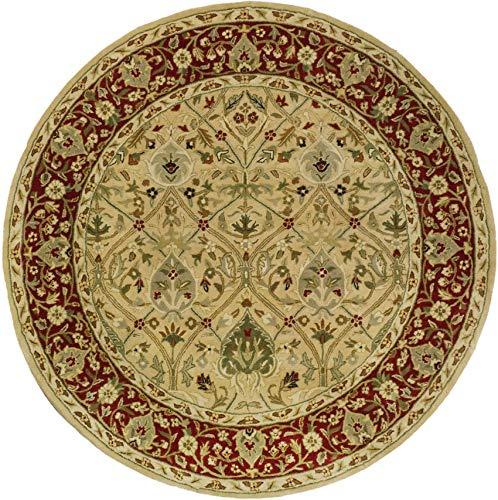 Persian Legend PL819 Hand Tufted Indoor Area Rug - 6' Round - Ivory/Rust - Safavieh
