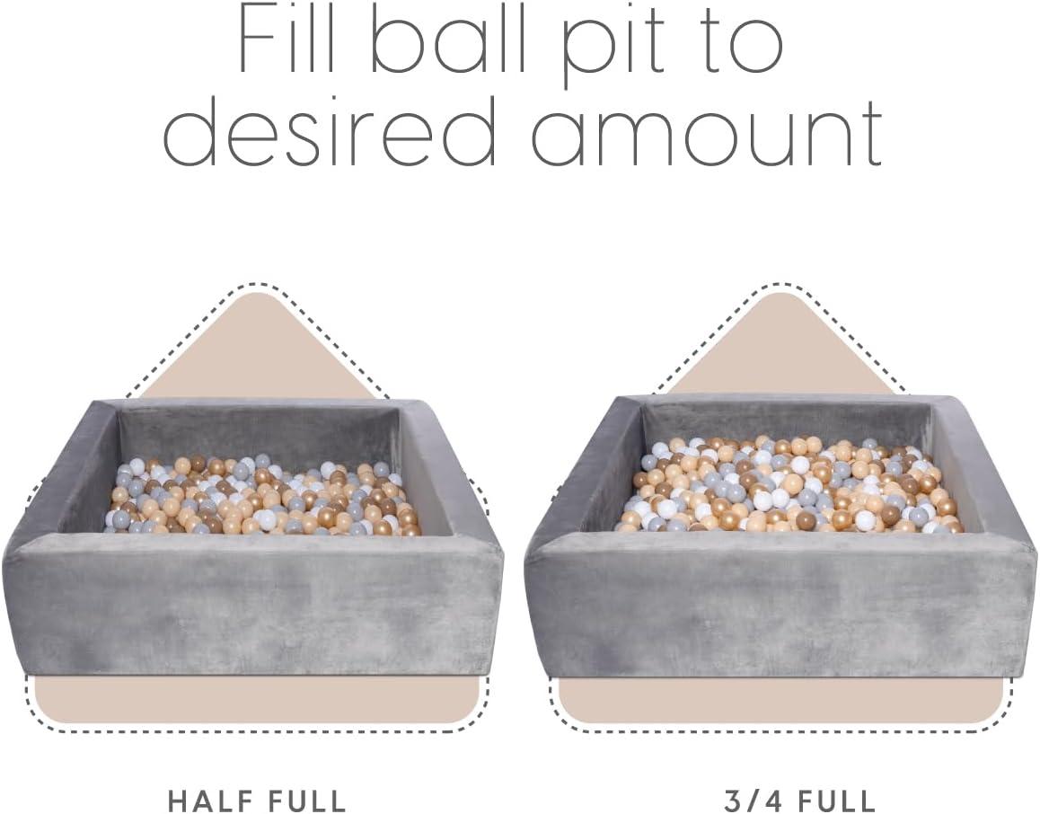 Milliard Square Foam Ball Pit for Babies and Toddlers