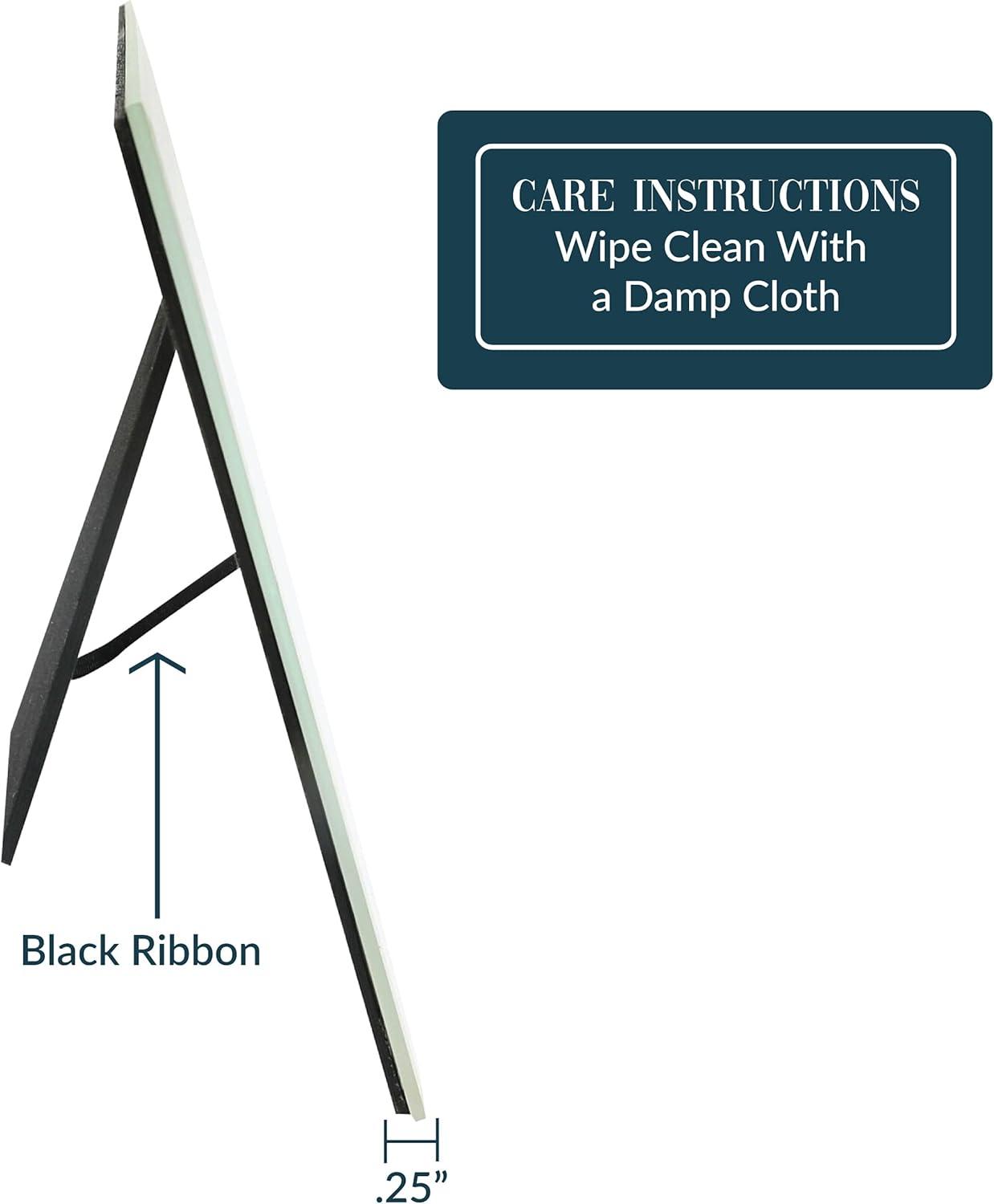 Pavilion Gift Company 6" x 4" Photo Mom You Make Life Beautiful Horizontal Candle, 9.25" x 7.25" Glass Easel Back Picture Frame, Pink