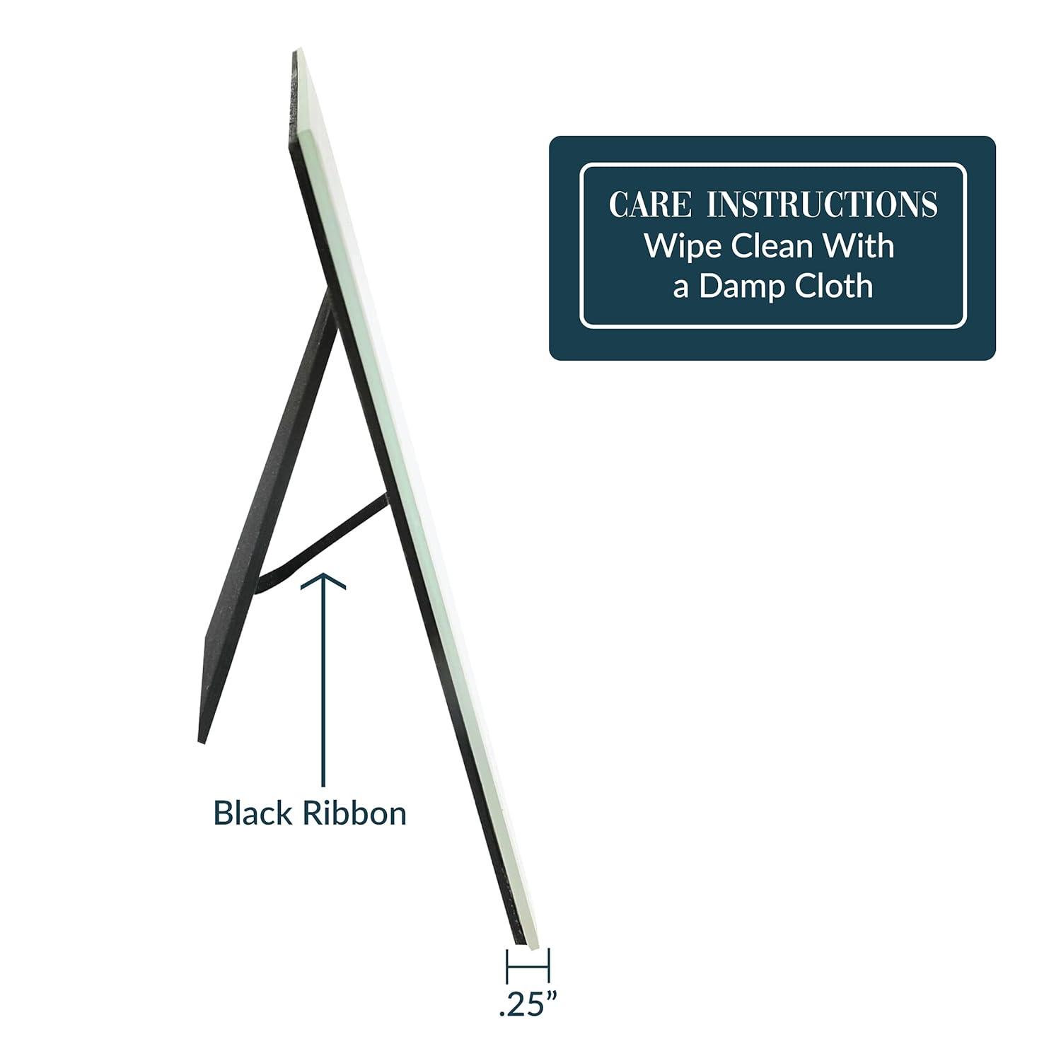 Pavilion Gift Company 6" x 4" Photo Mom You Make Life Beautiful Horizontal Candle, 9.25" x 7.25" Glass Easel Back Picture Frame, Pink