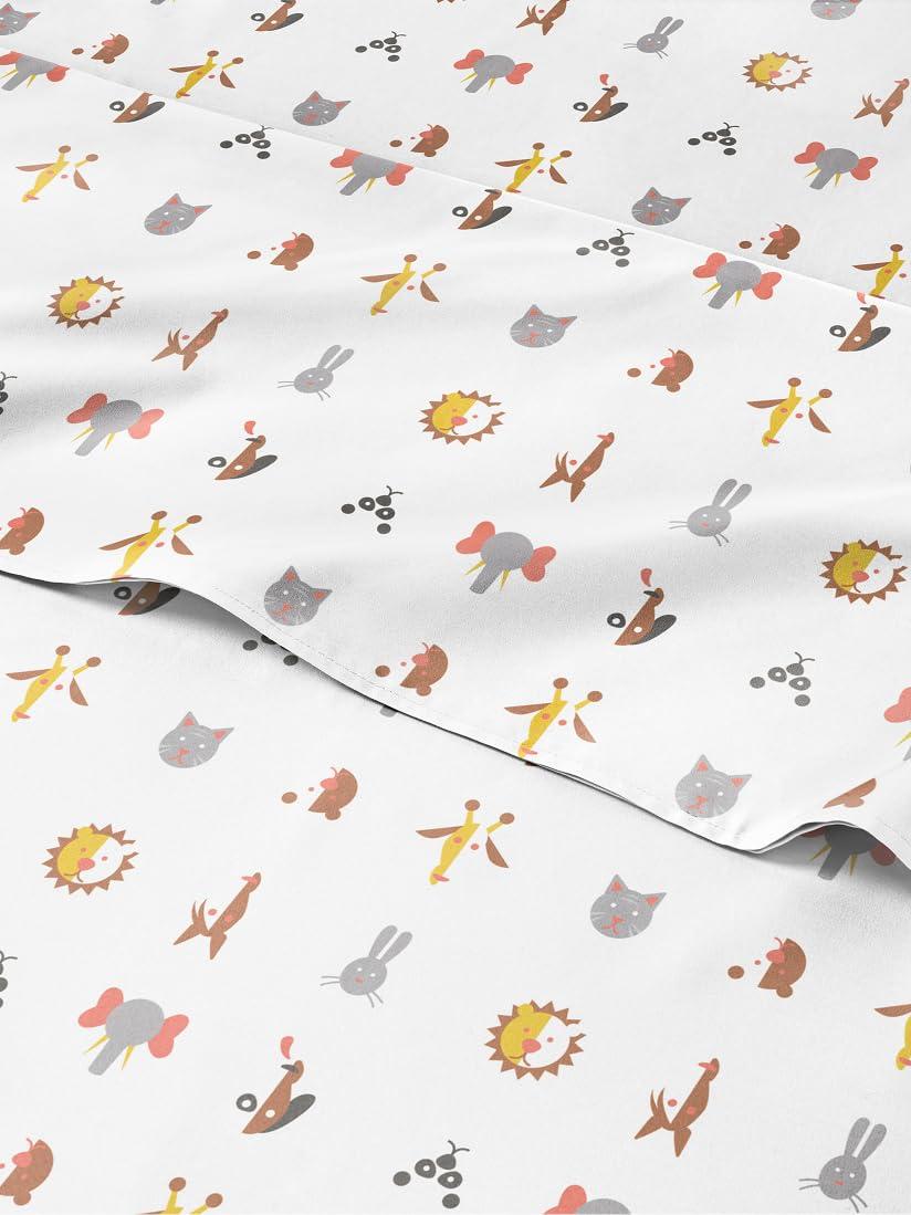 CGK Linens 4 Piece Kids Microfiber Sheet Set - Wrinkle Free - Cute, Cozy, Soft