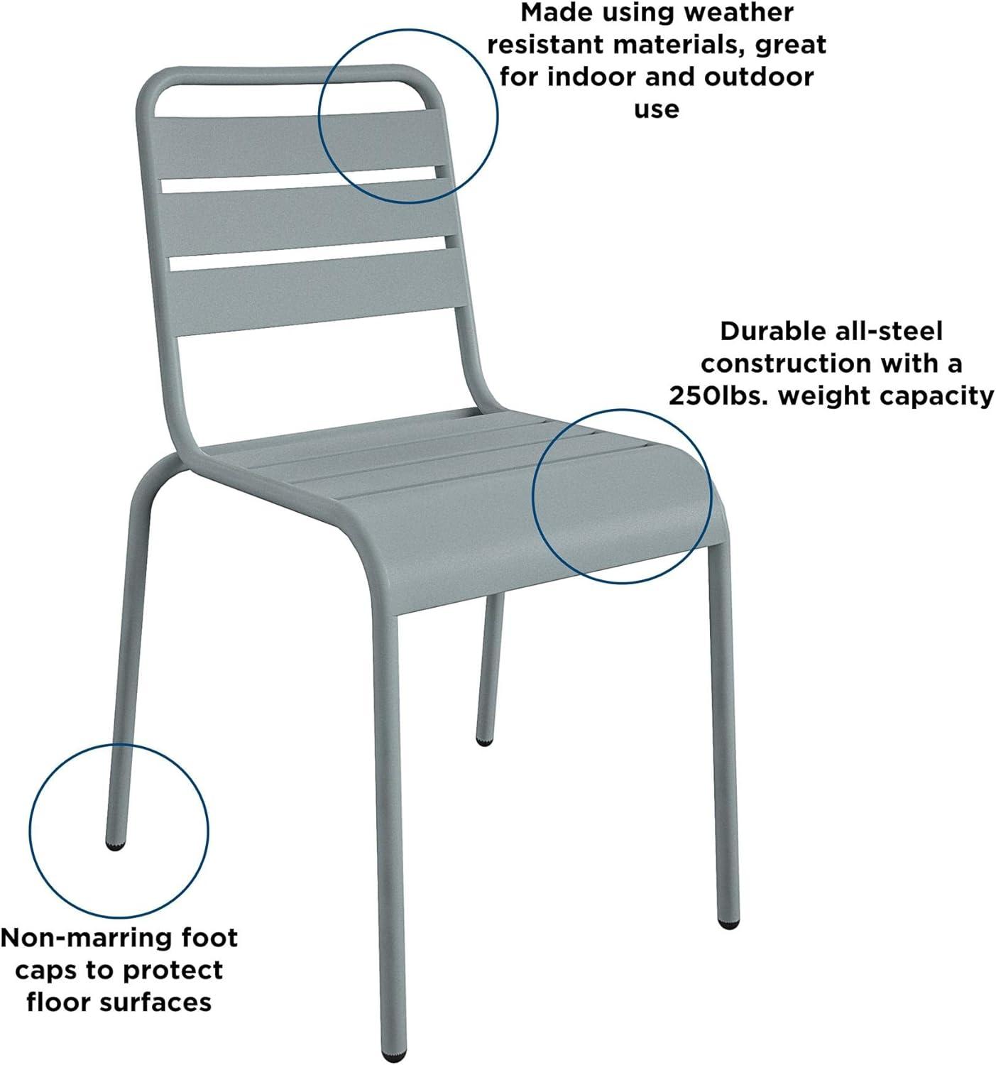 June Outdoor Stacking Dining Side Chair