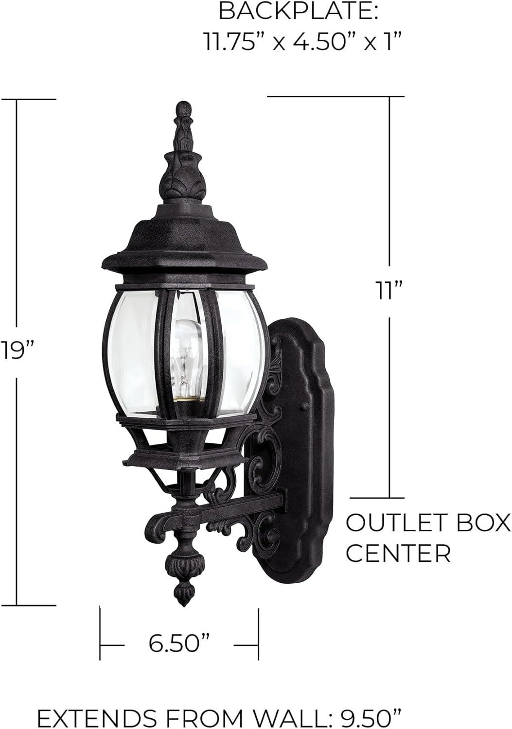 Capital Lighting French Country 1 - Light Wall Light in  Black