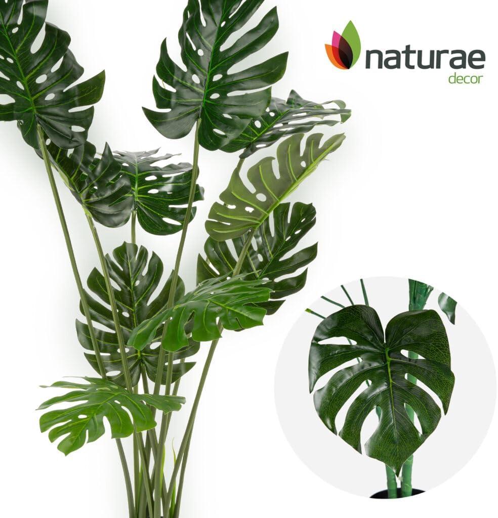 Faux Philodendron Plant in Pot