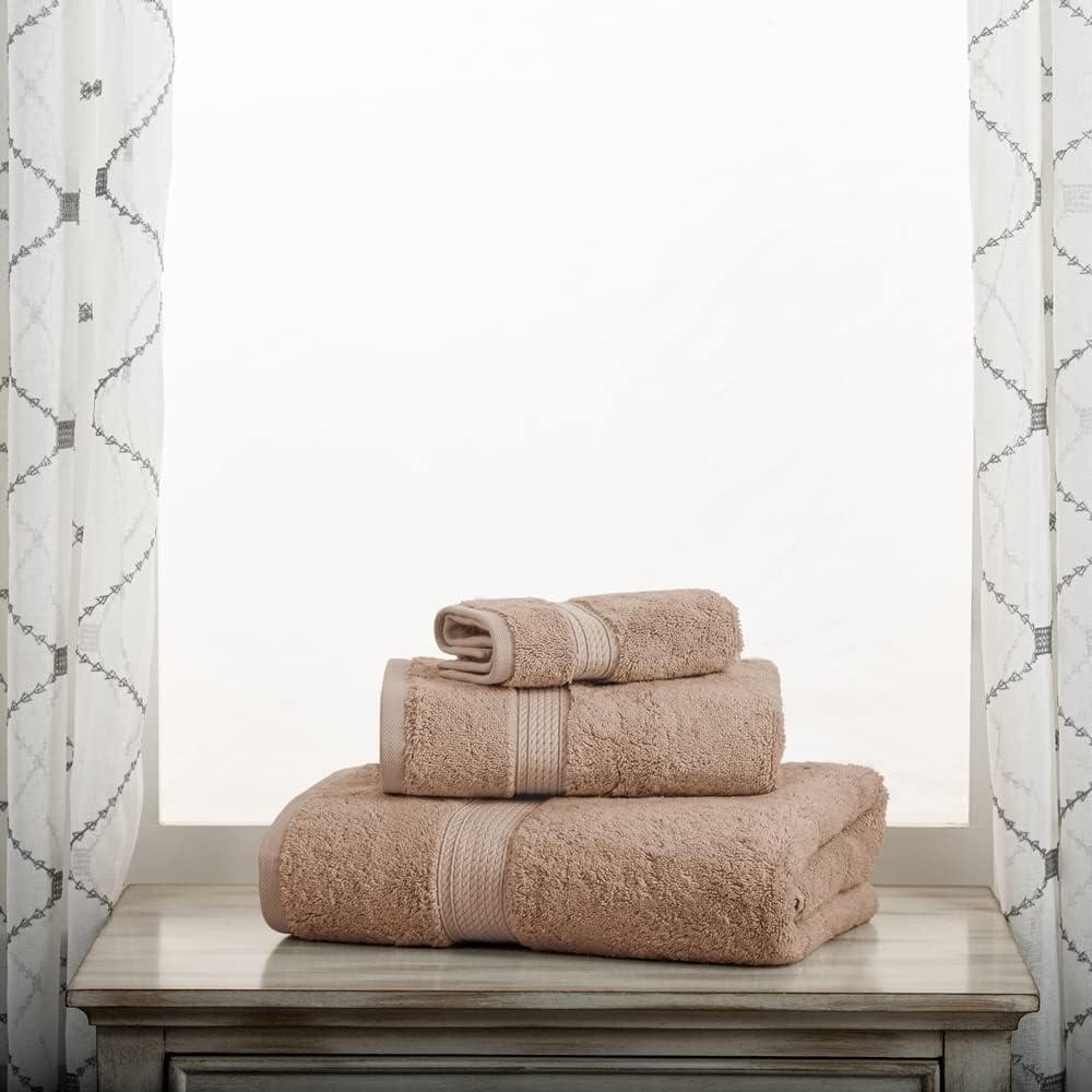 Latte Egyptian Cotton 3-Piece Towel Set