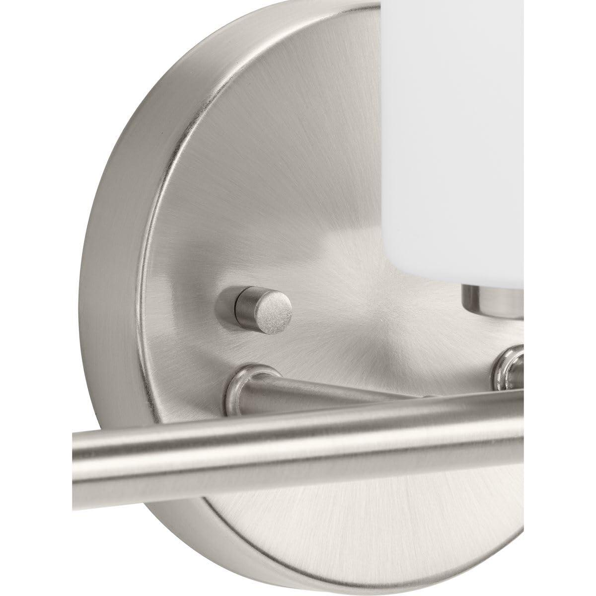 Progress Lighting Replay Collection 3-Light Bath Vanity, Brushed Nickel, Shade Included