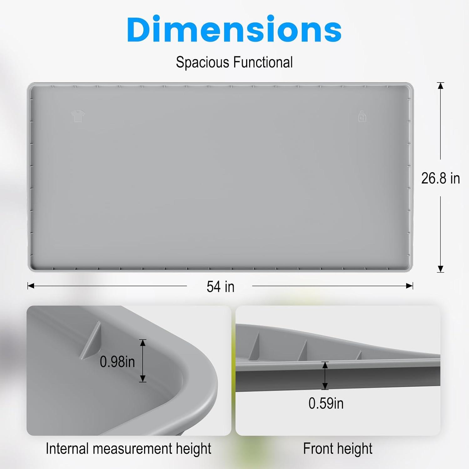 chuangyanUS Washer Dryer Countertop, 54"×26.8" Washer And Dryer Covers,Non-Slip Waterproof Washing Machine Cover Protector Top Load