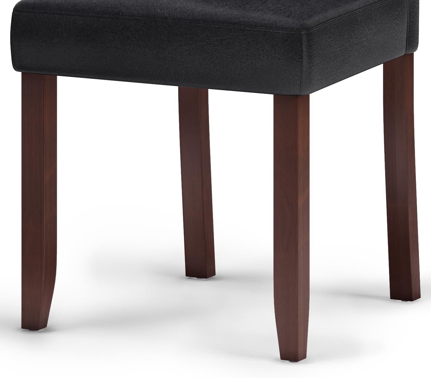 Simpli Home Acadian Solid Wood Dining Chair (Set of 2)