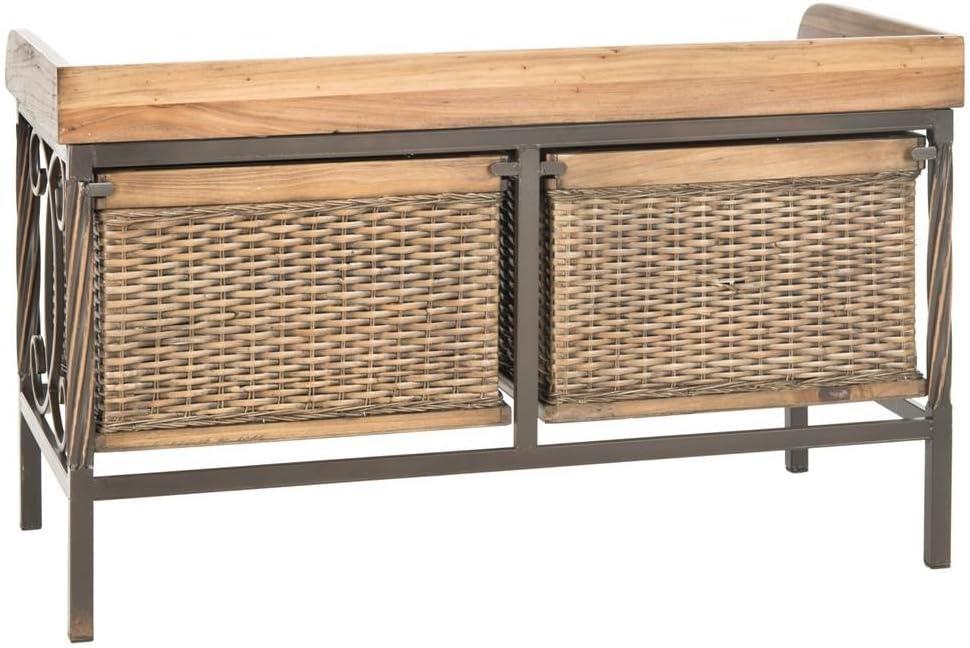 Noah 2 Drawer Wooden Storage Bench  - Safavieh