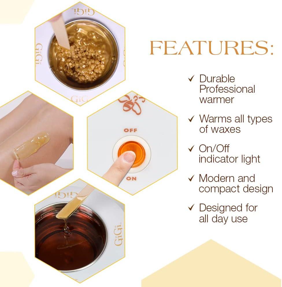 GiGi SPACE SAVER Hair Removal Wax Warmer for 8, 14, and 18-oz Cans (Super Compact)