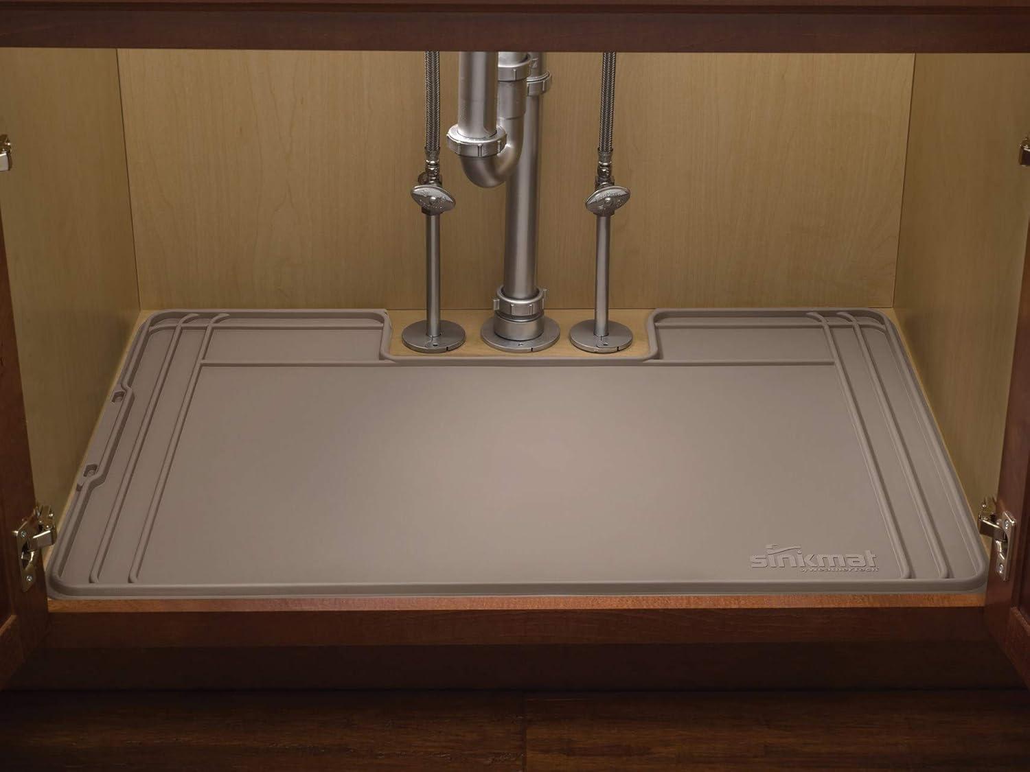 WeatherTech SinkMat Waterproof Under the Sink Cabinet Protection Mat, 46 by 22 Inches, Tan