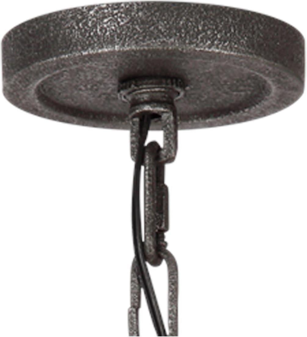 Steffens Iron & Textured Glass Chandelier (24"-48")