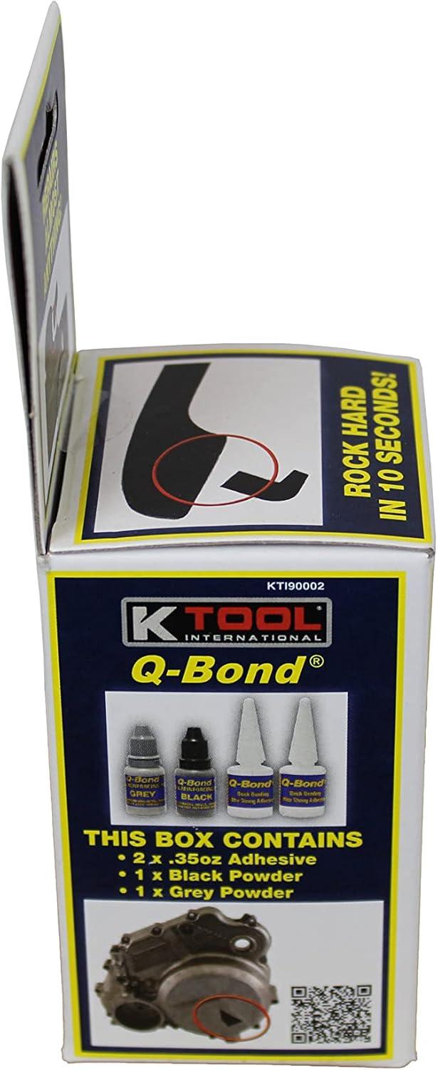 K Tool International Q-BOND KIT Fast Acting Automotive Adhesives, 0.32 oz Bottle
