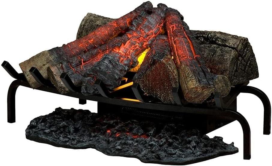 Dimplex 28-in Premium Electric Fireplace Log Set - Hand Finished Log Set - Realistic Flame, 400 SQFT