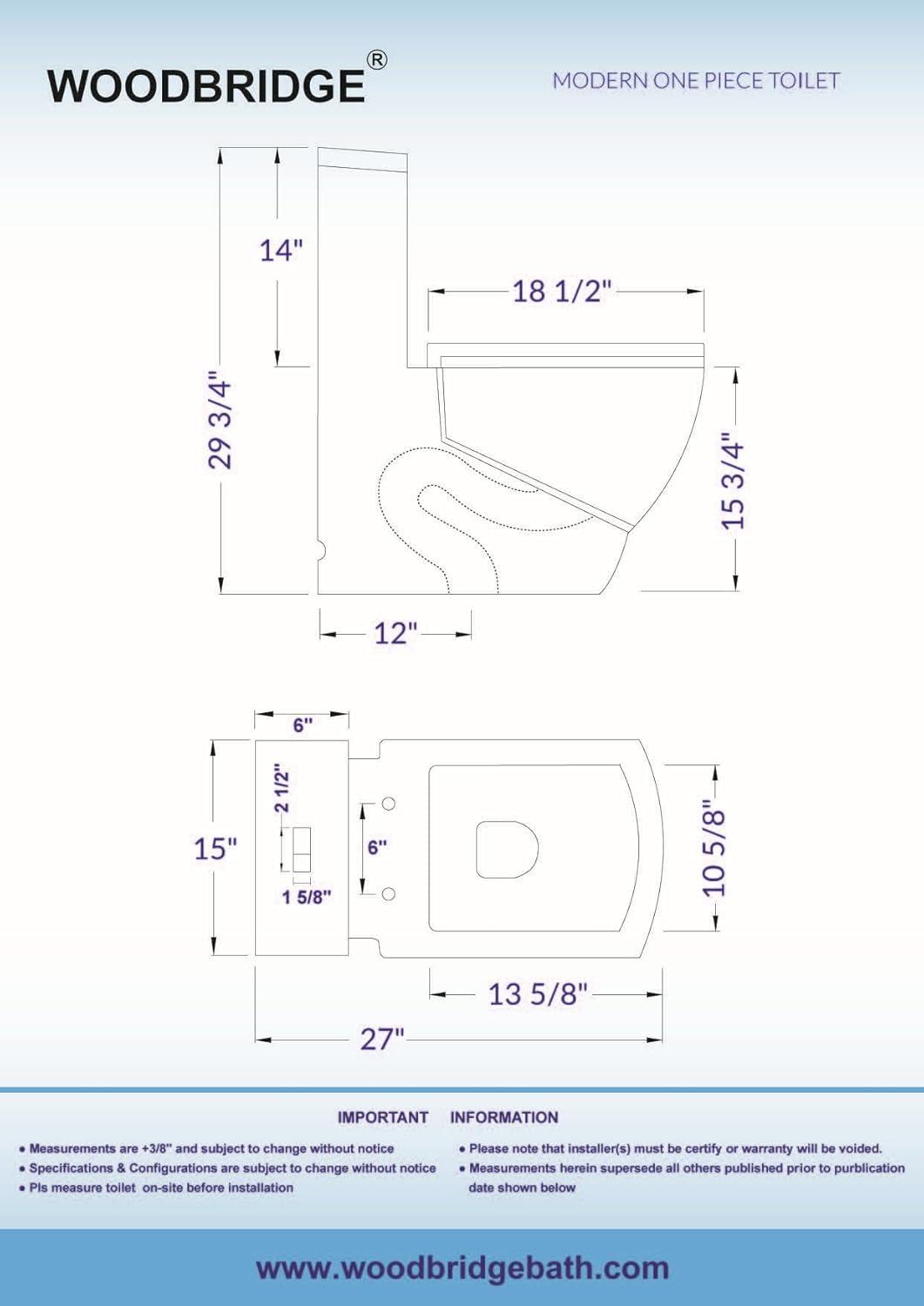 Modern White Square Dual Flush Elongated Toilet with Soft Closing Seat