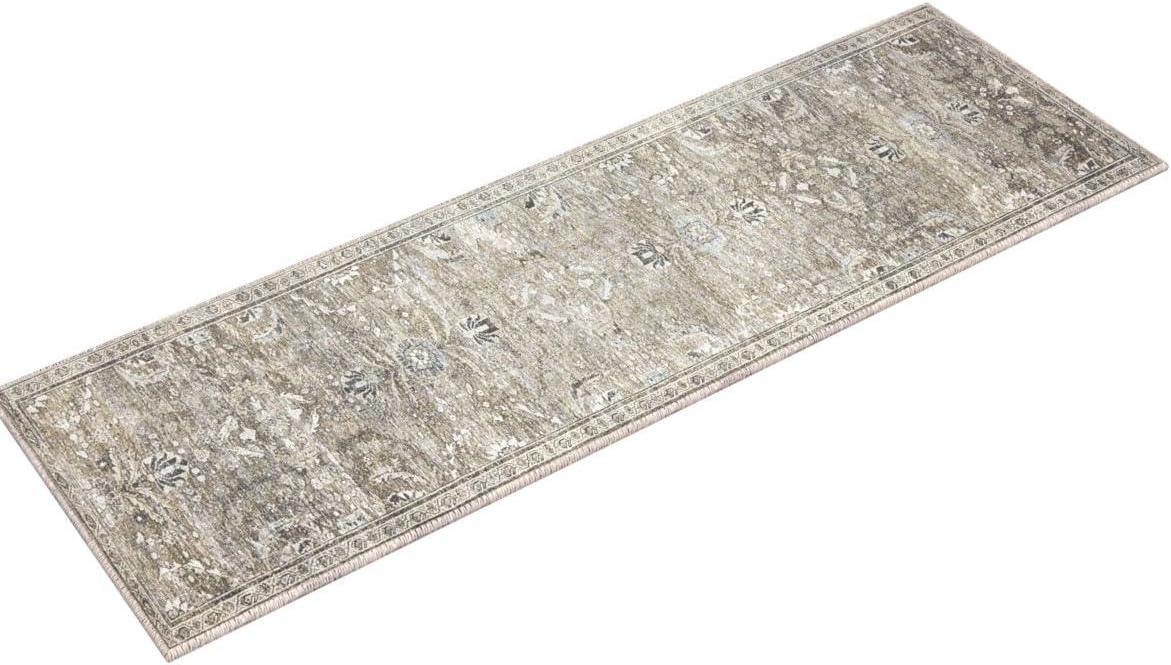 Loloi II Layla LAY-13 Printed Antique / Moss Oriental Area Rug 2'-0" x 5'-0"