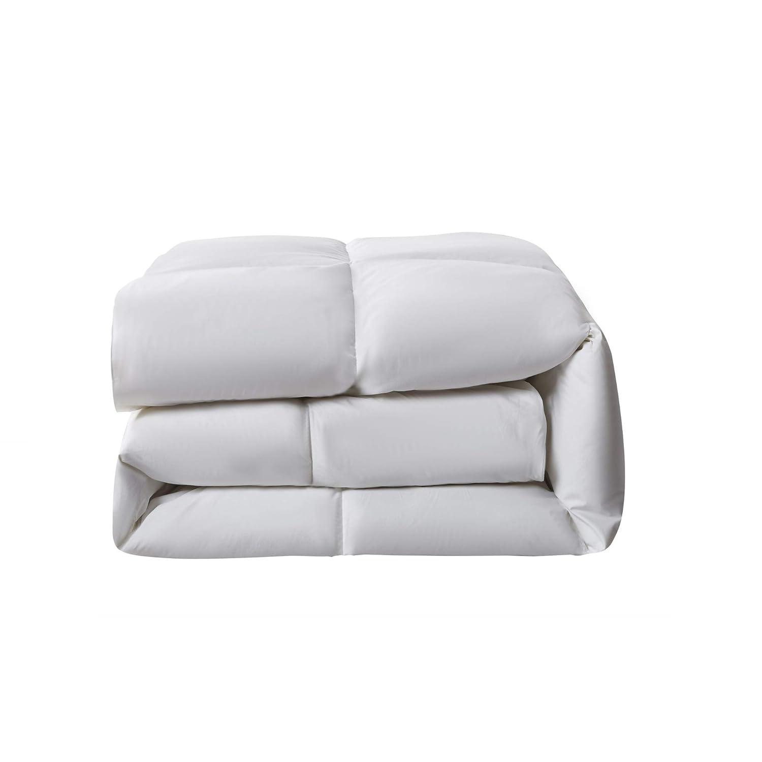 Serta Serta Super Soft 233 Thread Count White Goose Feather And Down Fiber Comforter By Serta All Season Full / Queen