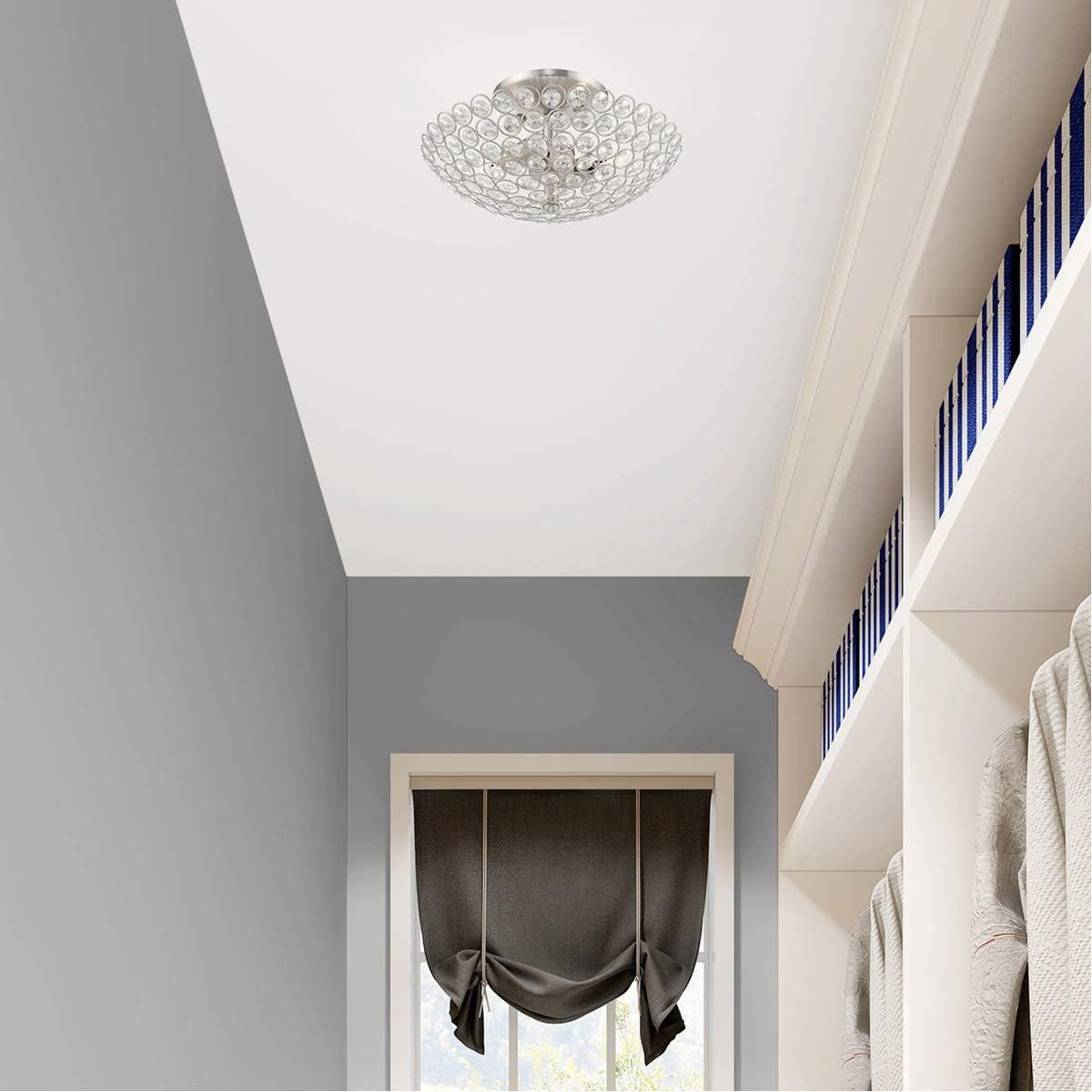 Livex Lighting Cassandra 2 - Light Semi-Flush Mount in  Brushed Nickel