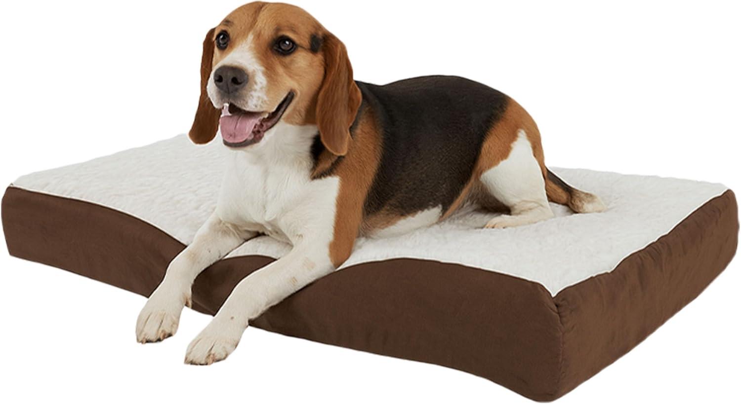 PETMAKER Orthopedic Dog Bed - Memory Foam Crate Mat with Machine Washable Cover