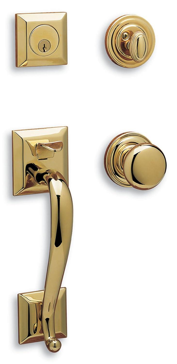 Baldwin 85320.Entr Madison Sectional Single Cylinder Keyed Entry Handleset - Brass