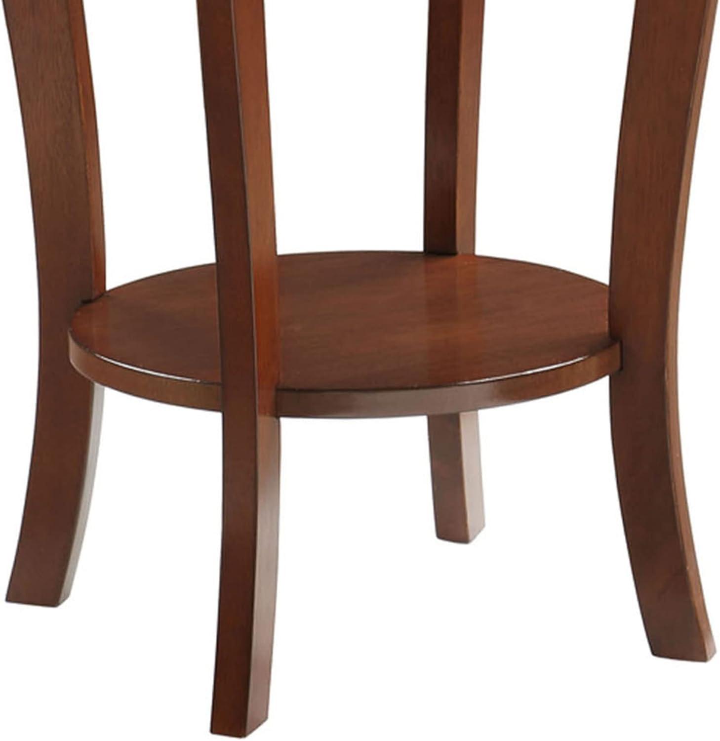 American Heritage Round End Table, Espresso