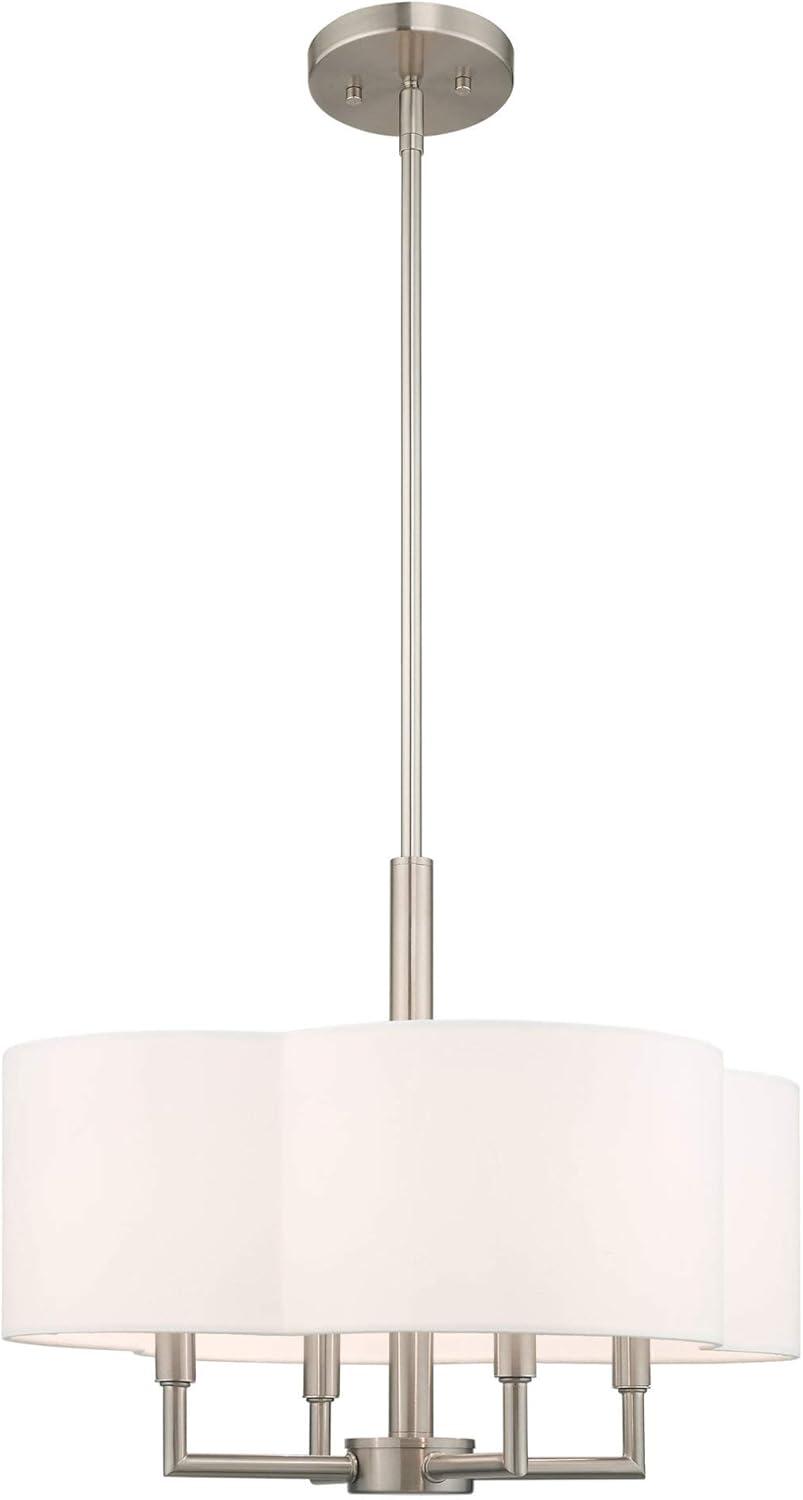 Livex Lighting Chelsea 4 - Light Chandelier in  Brushed Nickel