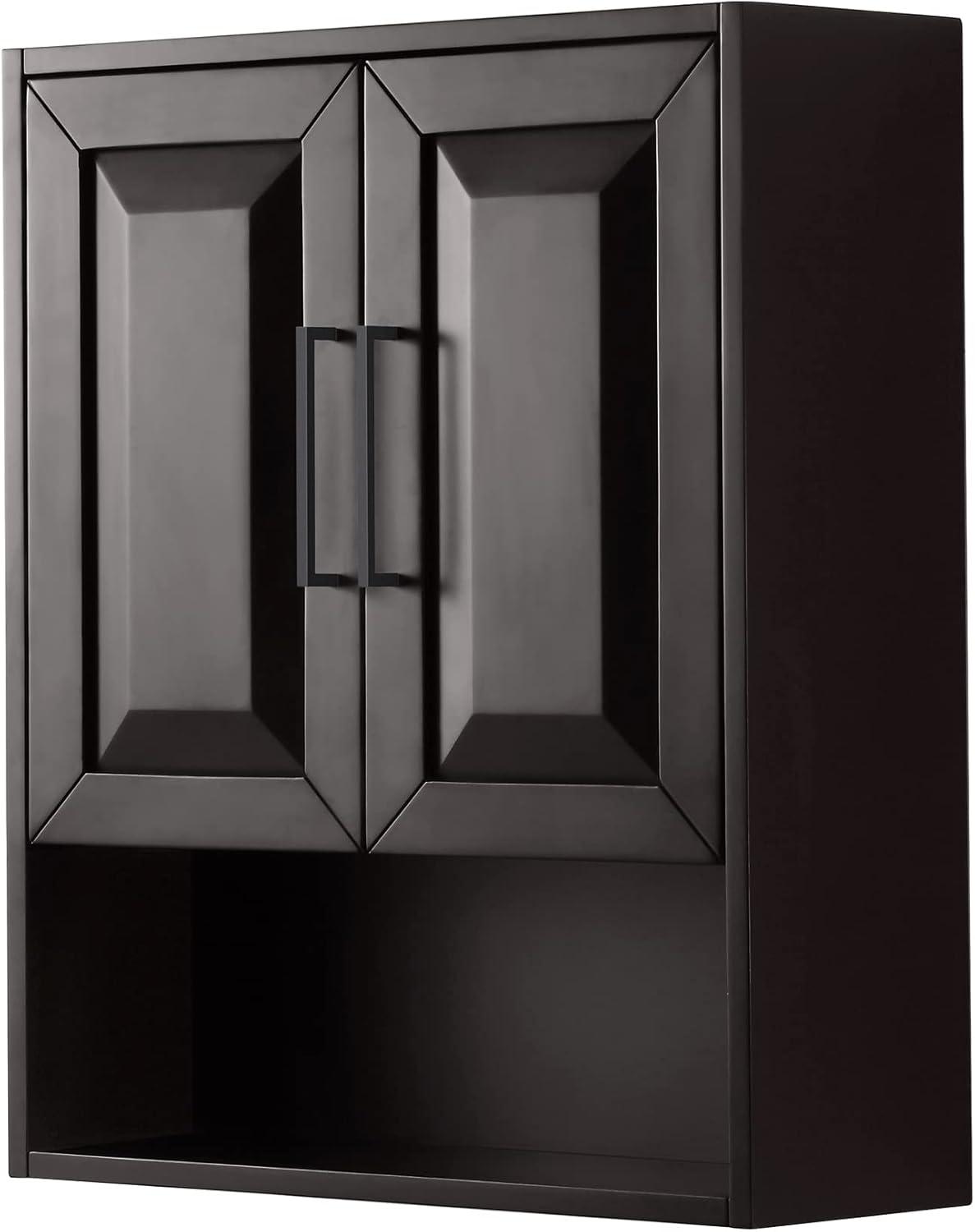 Wyndham Collection Wcv2525wc Daria 30" Mdf Wall Mounted Bathroom Cabinet - Dark Espresso /