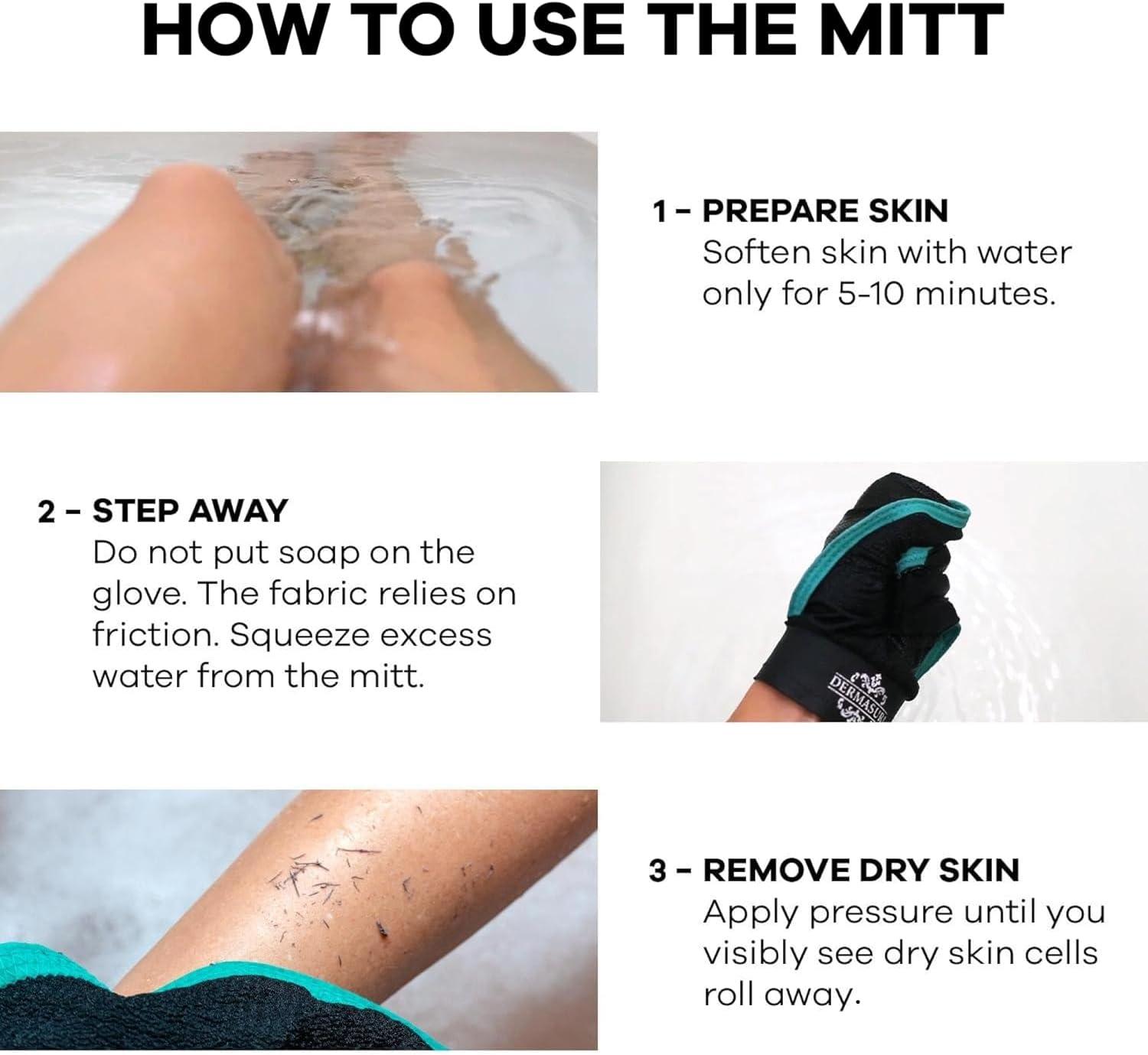 Dermasuri Exfoliating Body Scrub Glove Scrubber - 1ct