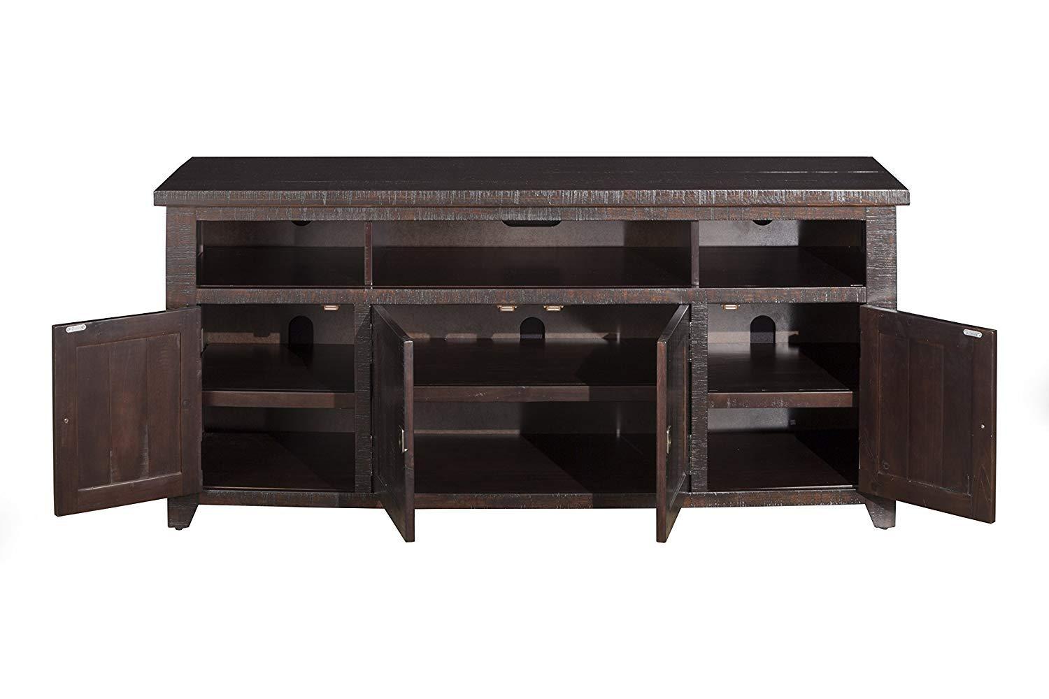 Coffee Plantation 65" Solid Wood TV Stand Espresso - Martin Svensson Home