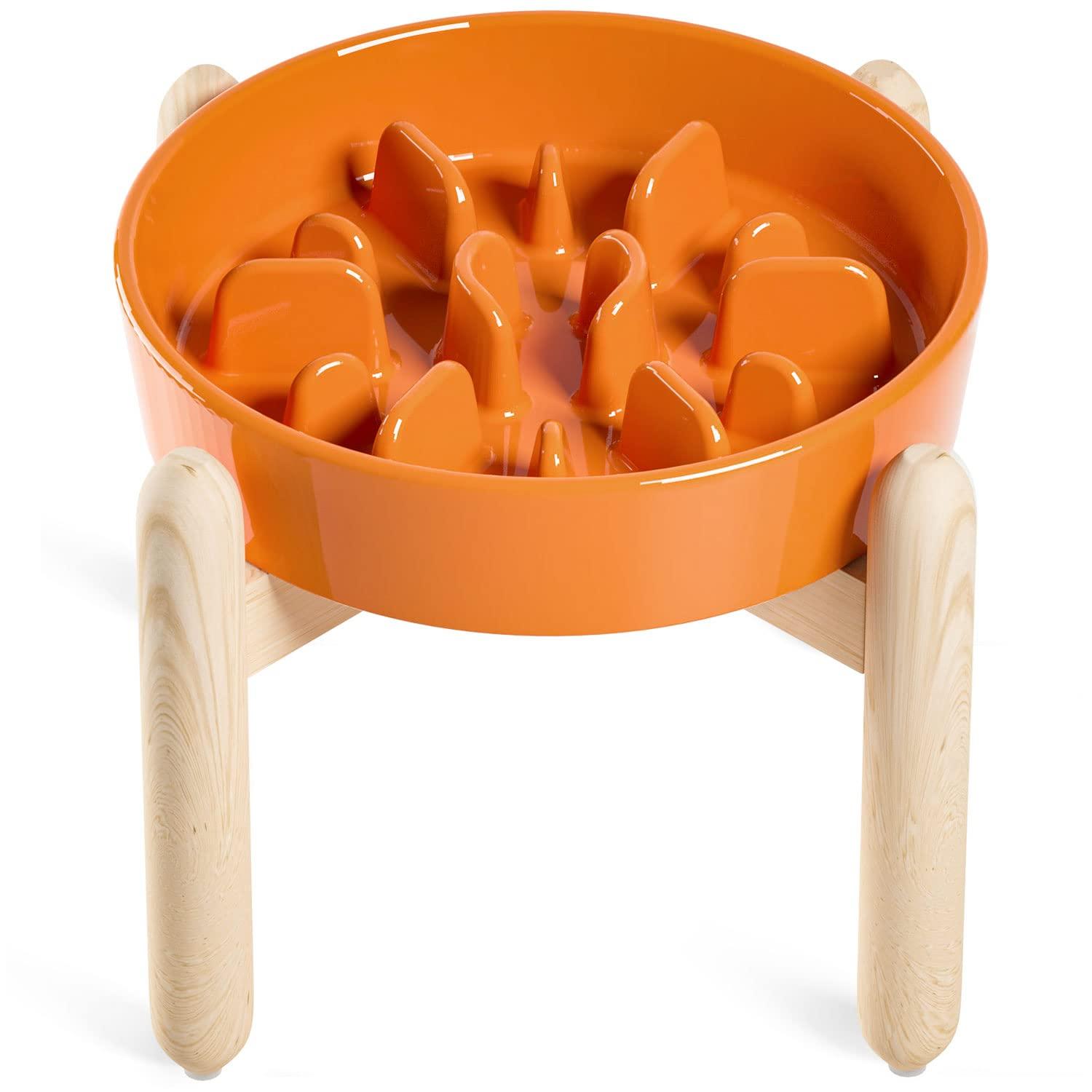 Ceramic Slow Feed Dog Bowls