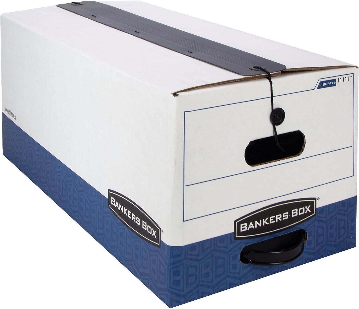 Bankers Box® Liberty Plus Storage Box, Letter, Paper, 12-1/4 x 24-1/8 x 10-3/4, WE/BE, 12/Ctn