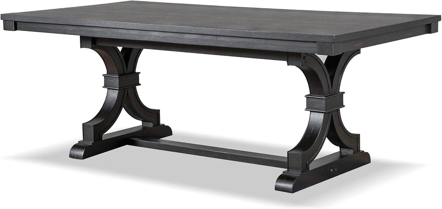 Furniture of America Kindrel Wood Rectangular Dining Table in Black