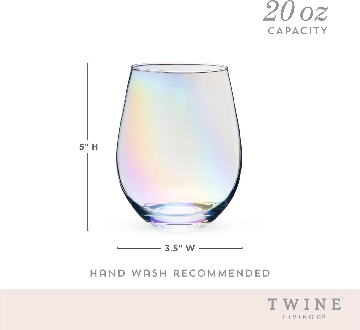 Luster Stemless Wine Glasses (Set of 2)