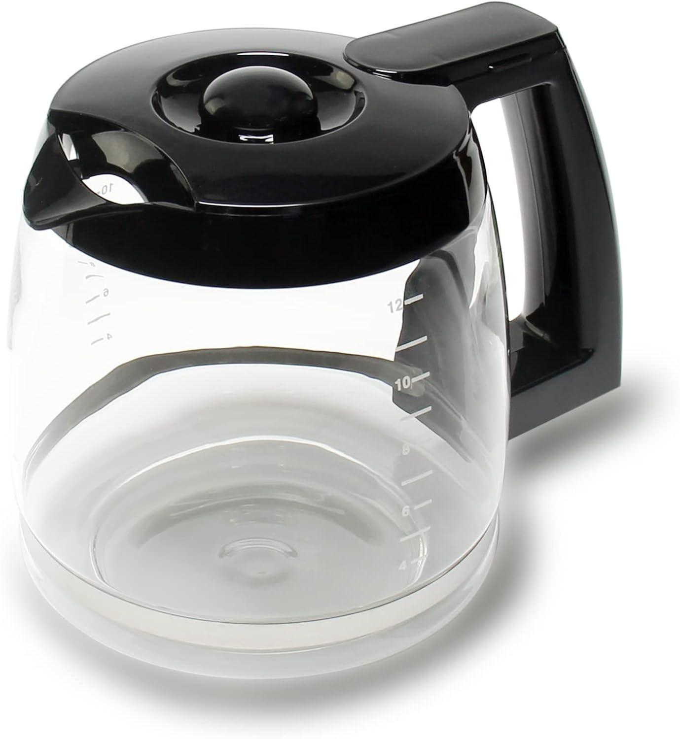 Stack man 12-Cup Replacement Glass Coffee Carafe For Cuisinart Coffee Maker Models DCC-1200, DCC-1100BK, DCC-2650, CHW-12, CHW-12P1, DGB-550BK, DGB-550BK1, DGB-625BC, DGB-700BC, And SS-12 | Part# DCC-1200PRC