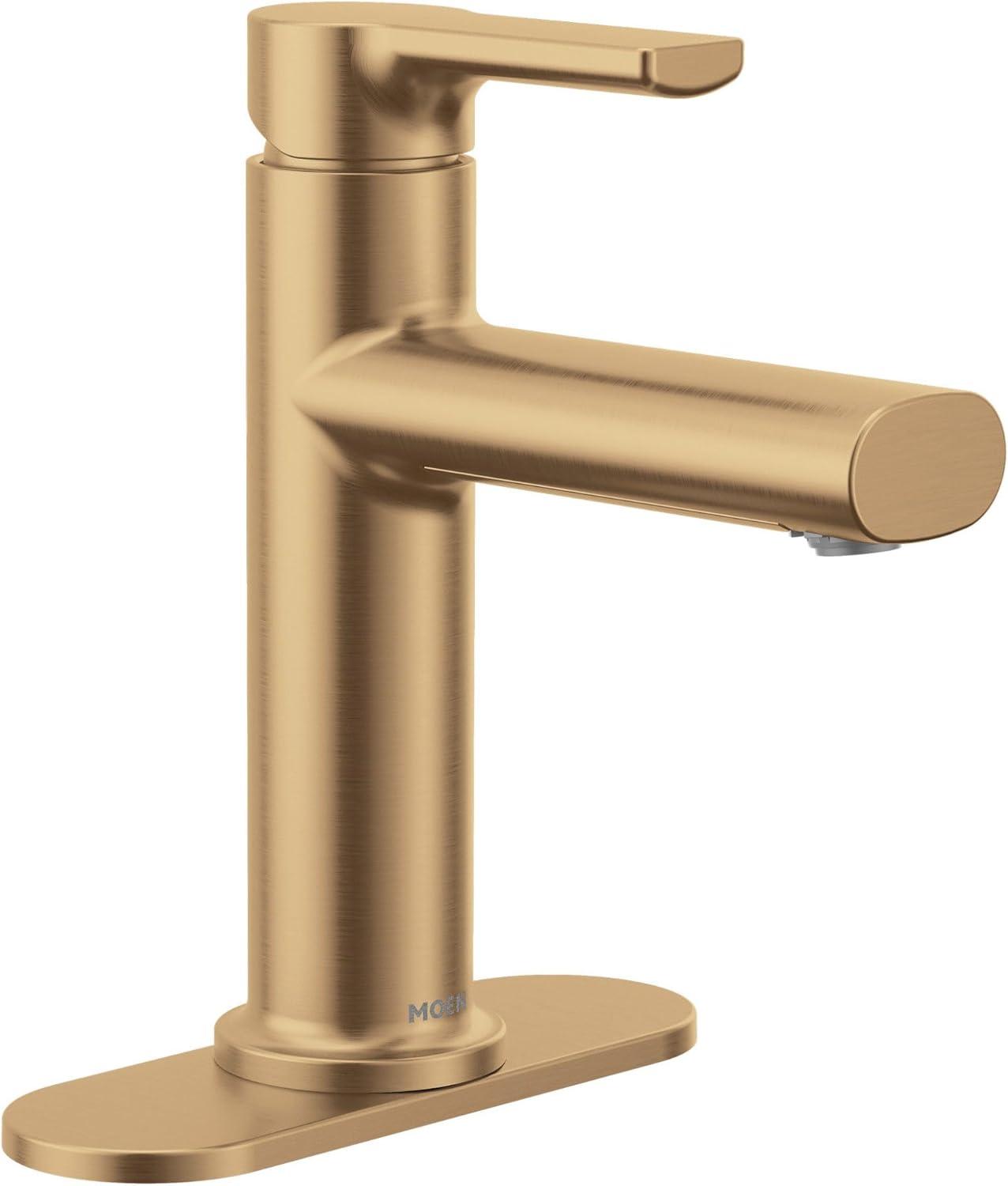 Moen Moen Meena Single Hole Bathroom Faucet with Drain Assembly 84794BZG