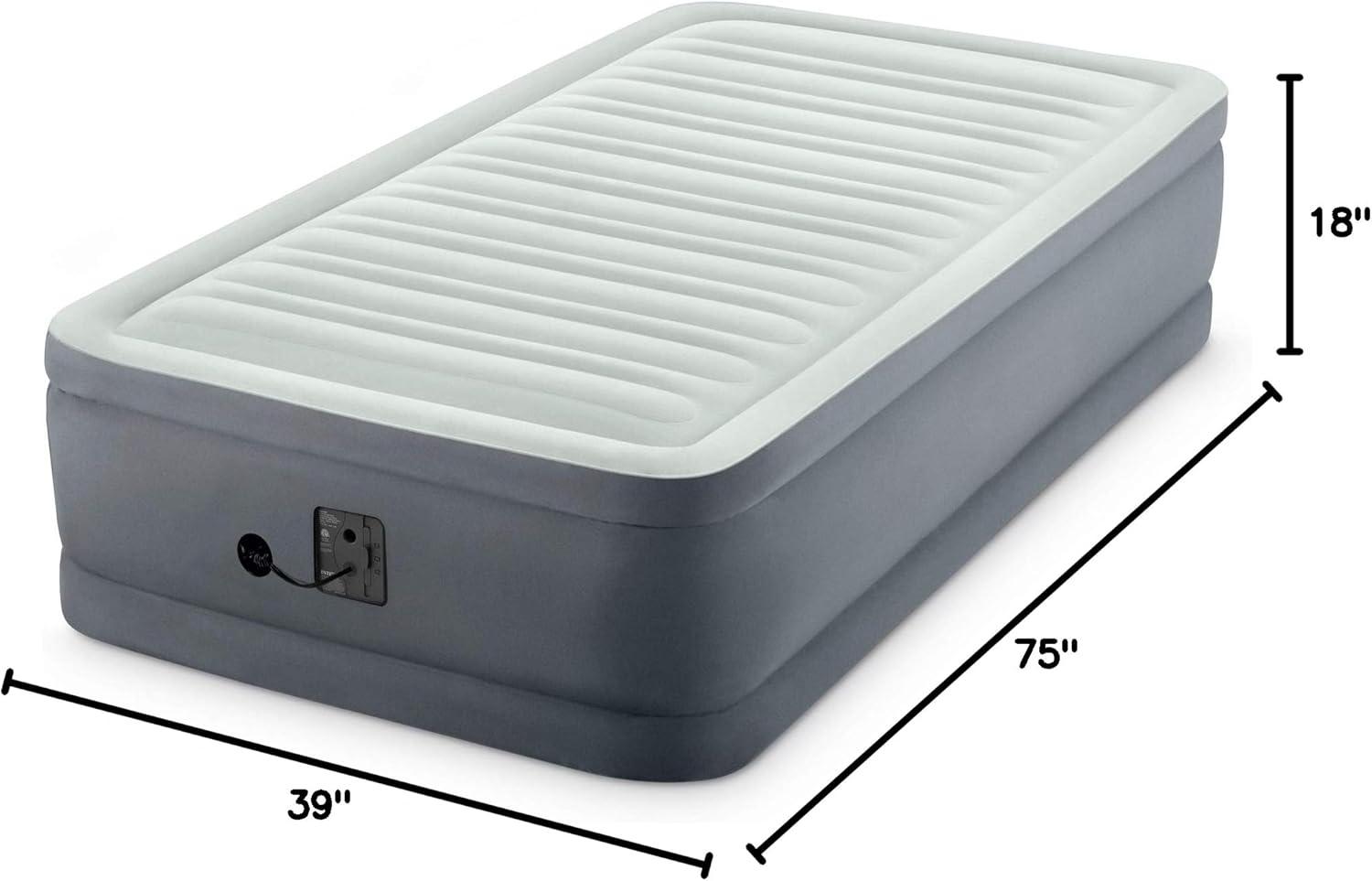 Intex PremAire Dream Support Fiber Tech Air Mattress with Built-In Pump & Reviews | Wayfair