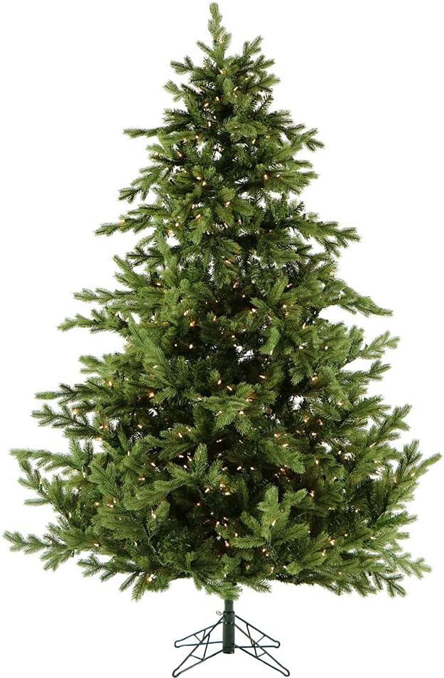 Fraser Hill Farm Prelit Incandescent White Woodside Pine 7.5-ft. Christmas Tree, FFWS075-3GR