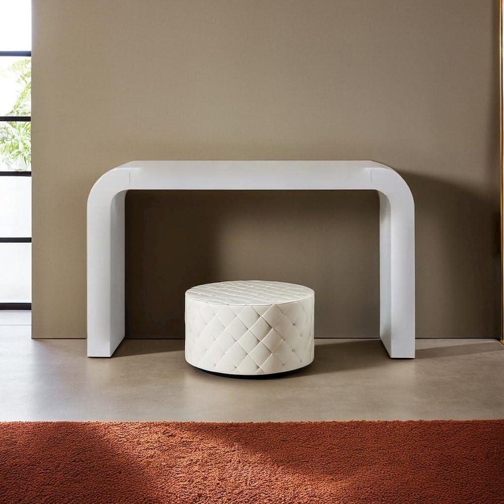 TOV Furniture Hump White Acacia Finish Console Table